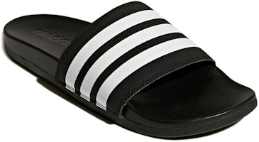 阿迪达斯 Adilette Cloudfoam Plus 黑白人字拖鞋 AP9971 Lookbook 阿迪达斯 Adilette Cloudfoam Plus 黑白人字拖鞋 AP9971