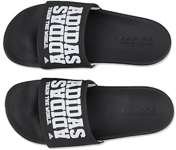 adidas Adilette Cloudfoam Plus 運動搭拖 女款 黑白 Lookbook adidas Adilette Cloudfoam Plus 運動搭拖 女款 黑白