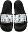 Shop adidas Adilette Cloudfoam Plus Campus (W) 'Hitam Putih' BY2615