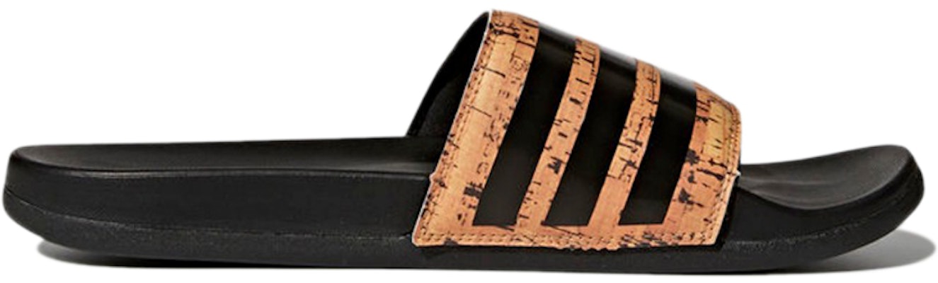 adidas Adilette Cloudfoam Plus Cork Selipar 'Hitam Oren' CG3413 Order adidas Adilette Cloudfoam Plus Cork Selipar 'Hitam Oren' CG3413