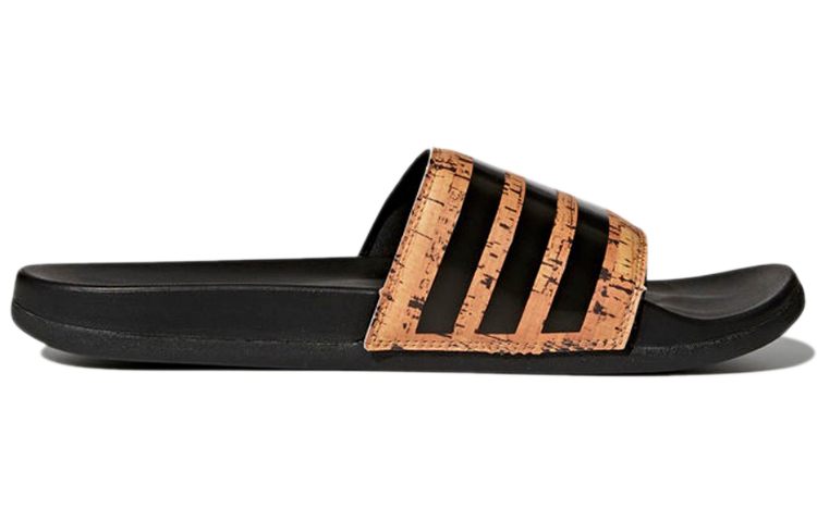 Order adidas Adilette Cloudfoam Plus Cork Sandal 'Hitam Oranye' CG3413
