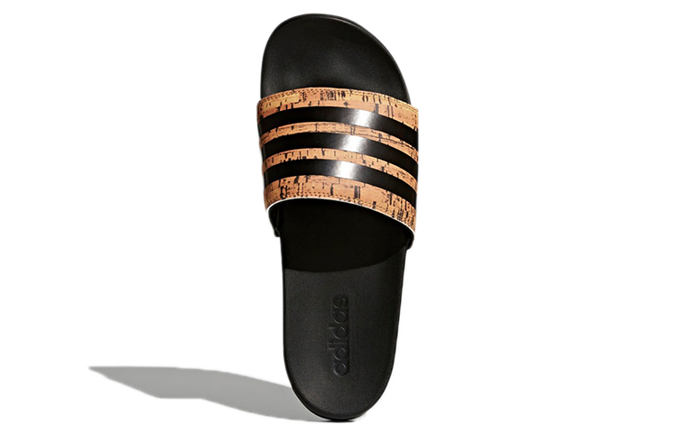 Lookbook adidas Adilette Cloudfoam Plus Cork Sandal 'Hitam Oranye' CG3413