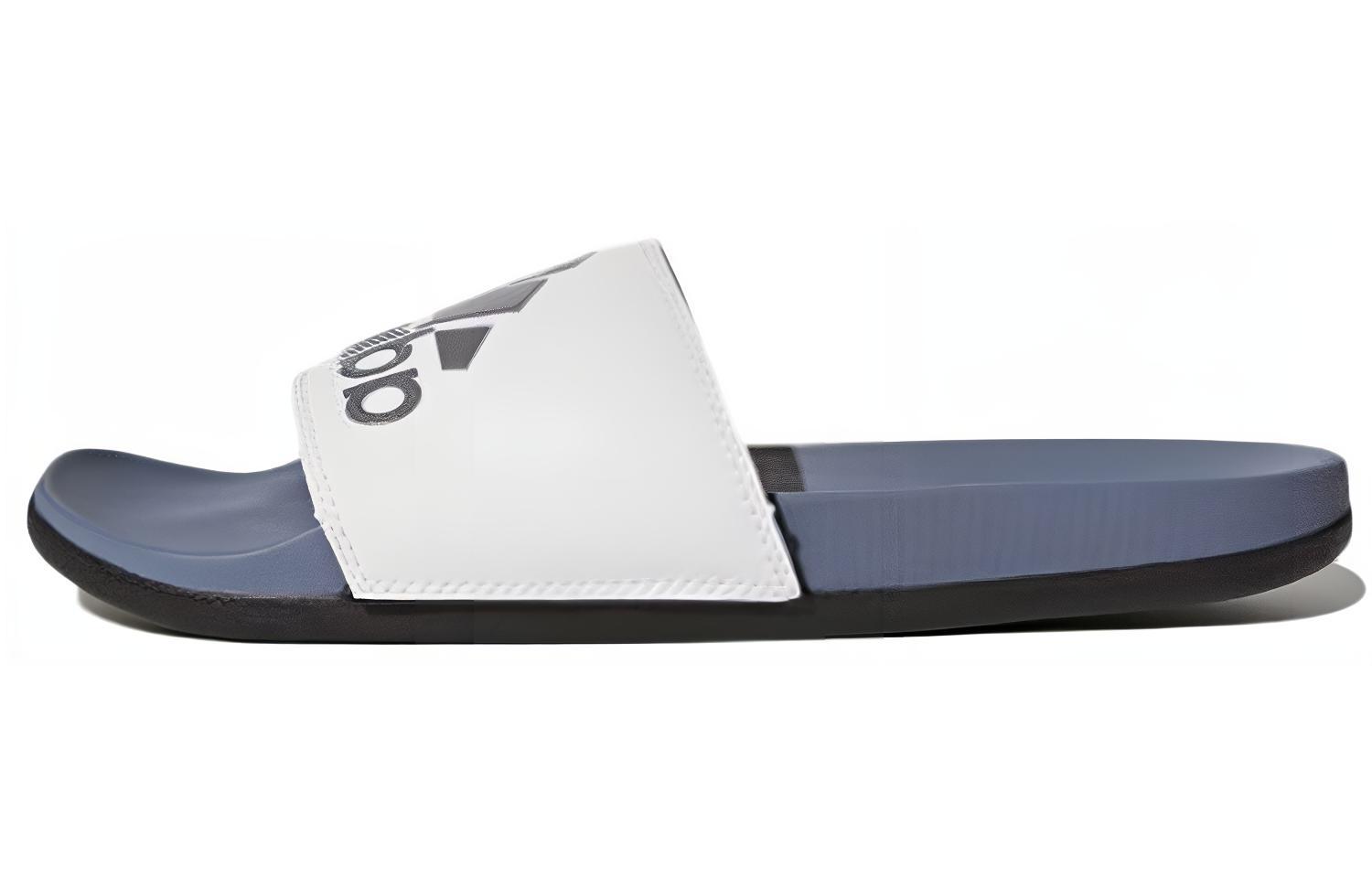 adidas Adilette CloudFoam Plus Logo Slides 'Steel Cloud White'