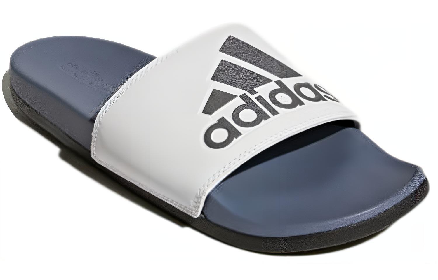 adidas Adilette CloudFoam Plus Logo Slides 'Steel Cloud White' 圖 3