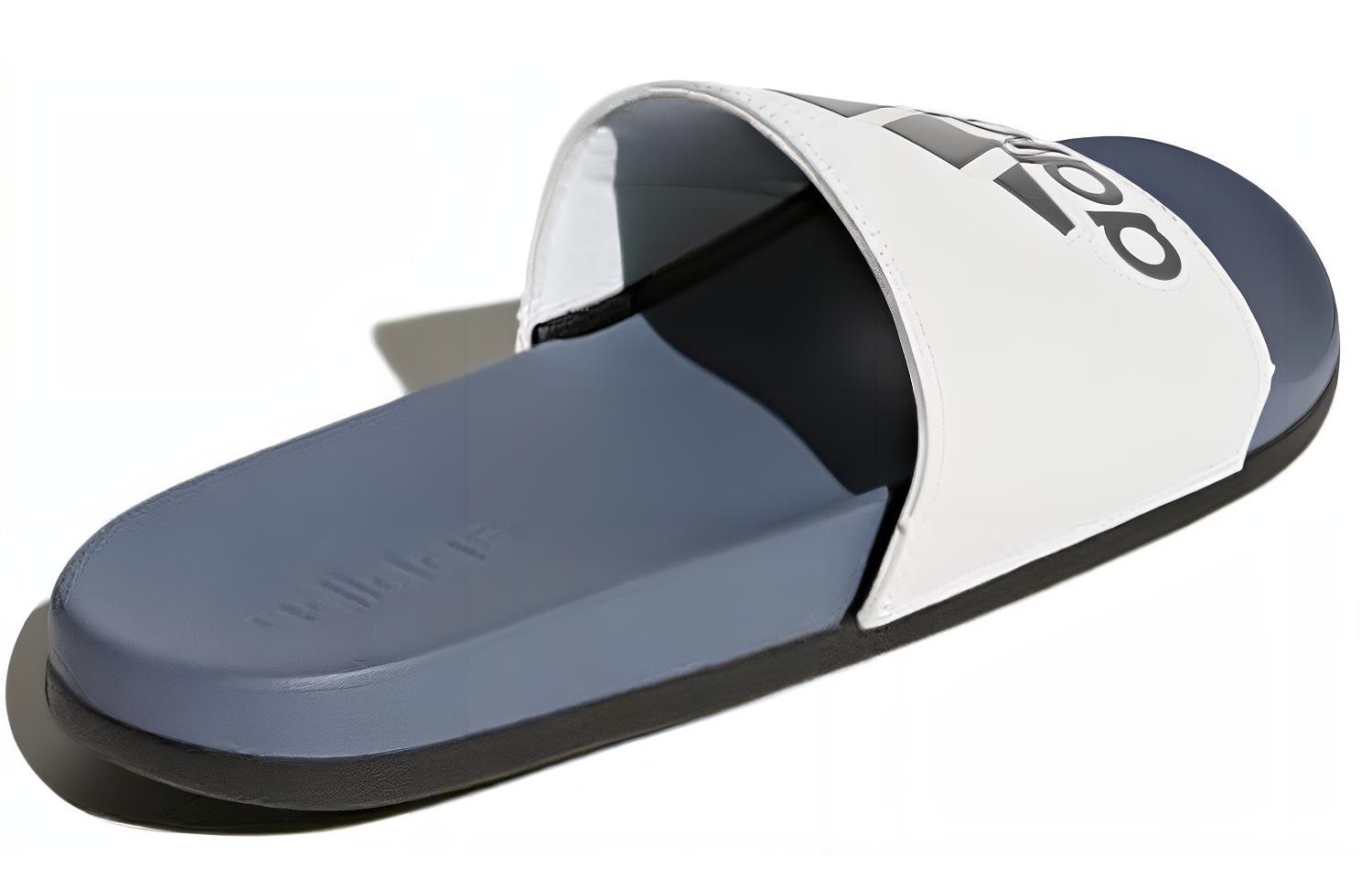 adidas Adilette CloudFoam Plus Logo Slides 'Steel Cloud White' 圖 4