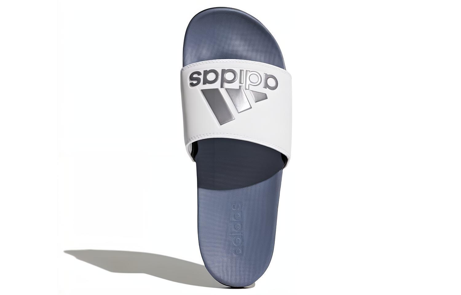 adidas Adilette CloudFoam Plus Logo Slides 'Steel Cloud White' 圖 5
