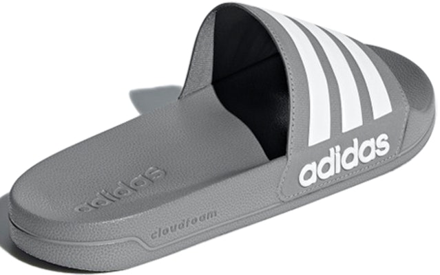 adidas Adilette CloudFoam Slides 'Grey' B42212 Shop adidas Adilette CloudFoam Slides 'Grey' B42212