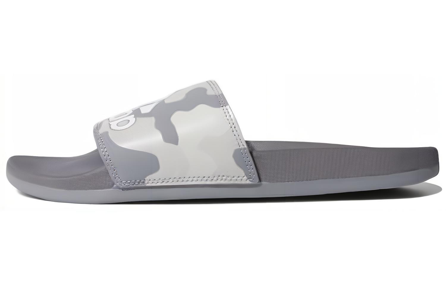 Buy 阿迪达斯 Adilette Cloudfoam 休閒運動拖鞋 灰色