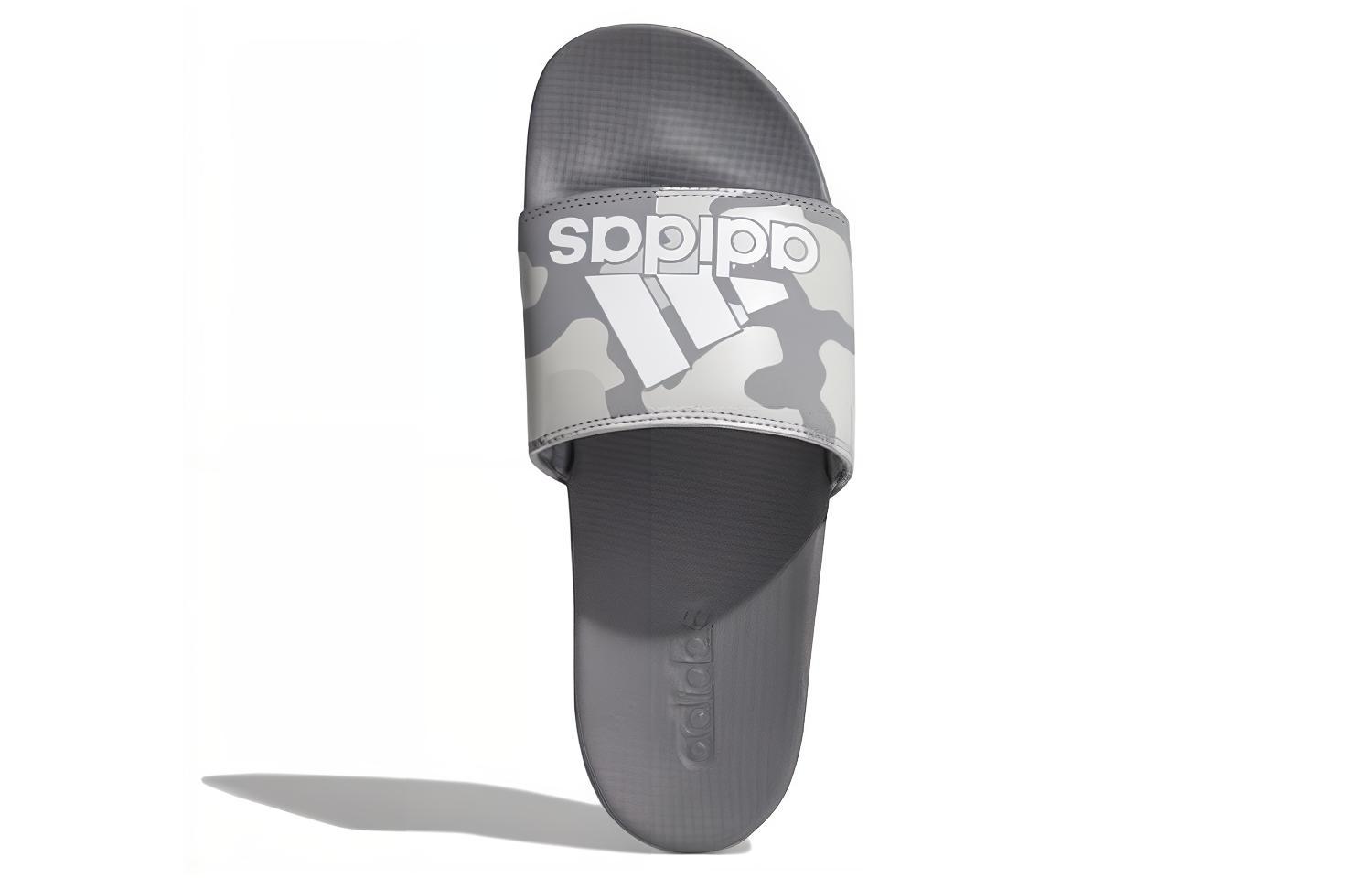 Purchase 阿迪达斯 Adilette Cloudfoam 休閒運動拖鞋 灰色