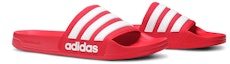 Cheap adidas Adilette CloudFoam Slides 'Merah Scarlet' AQ1705