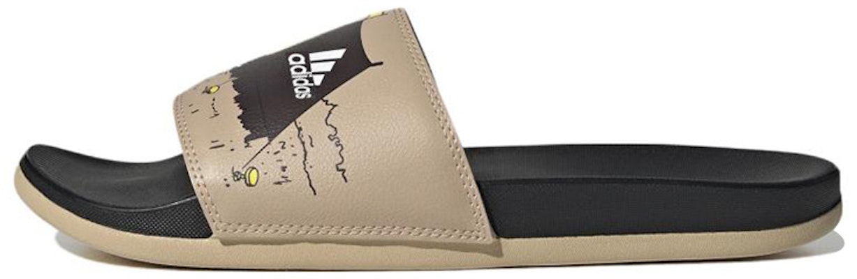 adidas Adilette Comfort 防滑耐磨輕便 運動拖鞋 男女都適用 黑棕色 Buy adidas Adilette Comfort 防滑耐磨輕便 運動拖鞋 男女都適用 黑棕色