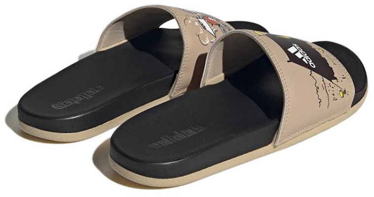 adidas Adilette Comfort 防滑耐磨輕便 運動拖鞋 男女都適用 黑棕色 Shop adidas Adilette Comfort 防滑耐磨輕便 運動拖鞋 男女都適用 黑棕色