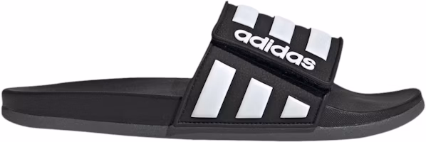 adidas Adilette Comfort ADJ 'Black White' EG1344 adidas Adilette Comfort ADJ 'Black White' EG1344