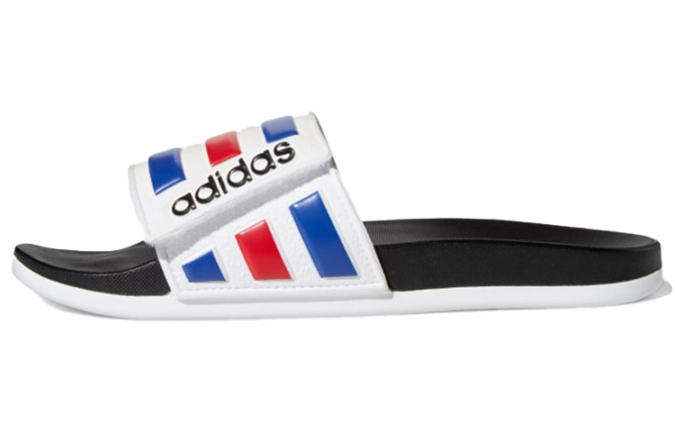 adidas Adilette Comfort Adjustable Slide 'White Royal Scarlet' FY8095