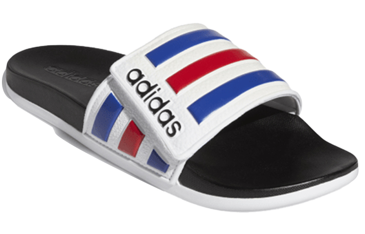 Shop adidas Adilette Comfort Verstelbare Slide ''Wit Royal Rood'' FY8095