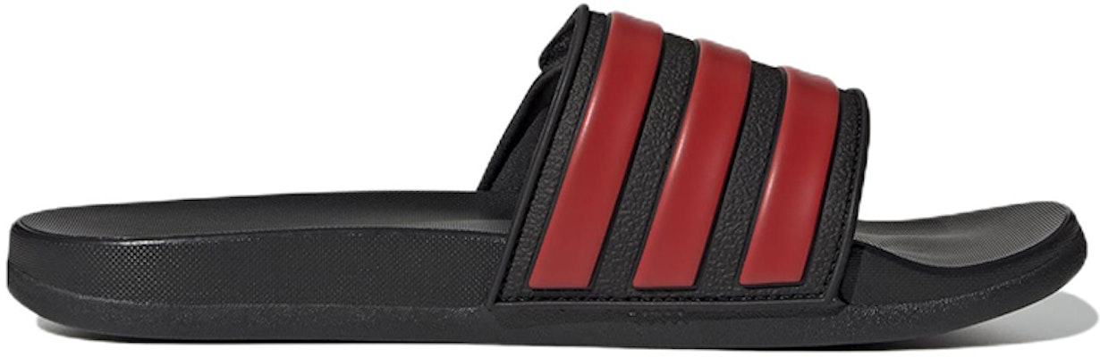 adidas Adilette Comfort Adjustable Slides 'Hitam Merah' GZ5890 Order adidas Adilette Comfort Adjustable Slides 'Hitam Merah' GZ5890
