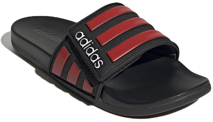 adidas Adilette Comfort Adjustable Slides 'Hitam Merah' GZ5890 Lookbook adidas Adilette Comfort Adjustable Slides 'Hitam Merah' GZ5890