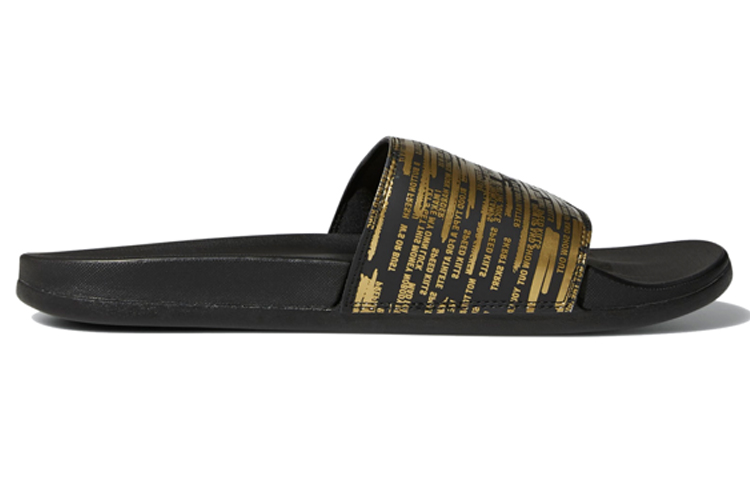 adidas Adilette CMFT Black Gold Slippers 'Black Gold' 圖 2