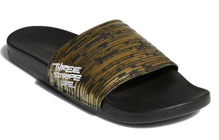adidas Adilette CMFT Black Gold Slippers 'Black Gold' 圖 3