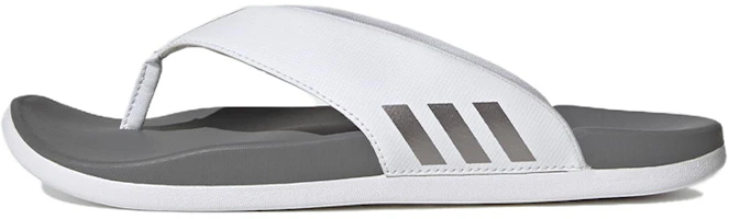 adidas Adilette Comfort Flip Flop 'White Grey' HQ4459 adidas Adilette Comfort Flip Flop 'White Grey' HQ4459