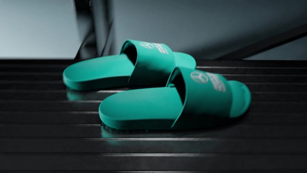 Order Adidas Adilette 舒適汽車賽車聯名拖鞋 薄荷綠/雲白 KI6072