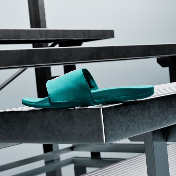 Sizing Adidas Adilette 舒適汽車賽車聯名拖鞋 薄荷綠/雲白 KI6072