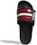 adidas Adilette Comfort Selipar Sukan Tumit Rata Hitam Merah Putih FY8138