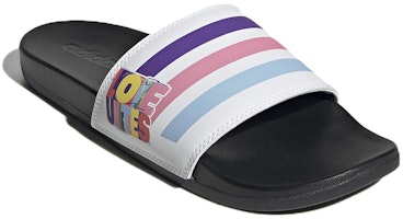 Sandalias adidas Adilette Comfort 'Blanco Morado Rosa' GZ4690 Lookbook Sandalias adidas Adilette Comfort 'Blanco Morado Rosa' GZ4690