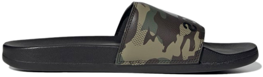 Sandal Kasual adidas Adilette Comfort Hitam Hijau Corak Tentera Unisex 'Black Green' GW1053 Order Sandal Kasual adidas Adilette Comfort Hitam Hijau Corak Tentera Unisex 'Black Green' GW1053