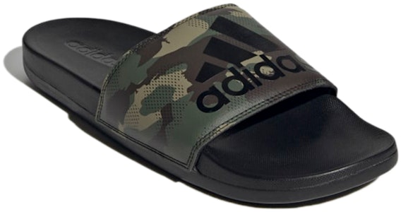 Sandal Kasual adidas Adilette Comfort Hitam Hijau Corak Tentera Unisex 'Black Green' GW1053 Lookbook Sandal Kasual adidas Adilette Comfort Hitam Hijau Corak Tentera Unisex 'Black Green' GW1053