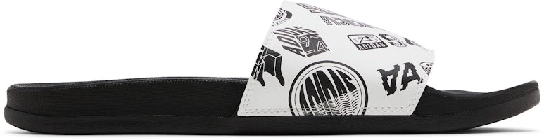adidas Adilette Comfort Slide 'All Over Logos - White' FZ1751 adidas Adilette Comfort Slide 'All Over Logos - White' FZ1751
