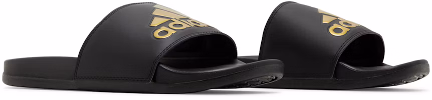 Cheap 愛迪達 Adilette 舒適拖鞋「黑金屬色」GY1946