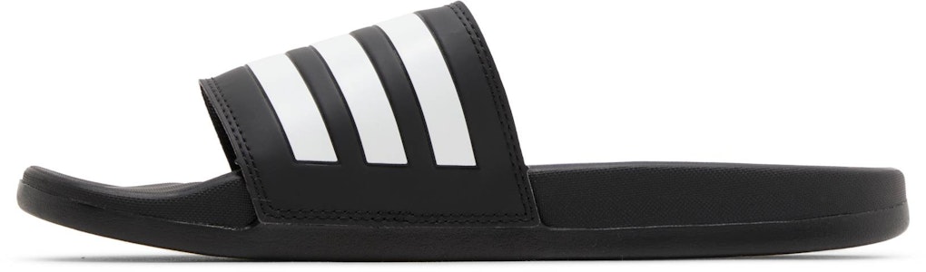adidas Adilette Comfort Slide 'Black White' GZ5891 Lookbook adidas Adilette Comfort Slide 'Black White' GZ5891