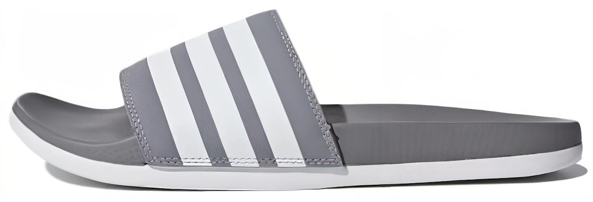 adidas Adilette Cloudfoam 休閒運動拖鞋 灰白 Buy adidas Adilette Cloudfoam 休閒運動拖鞋 灰白