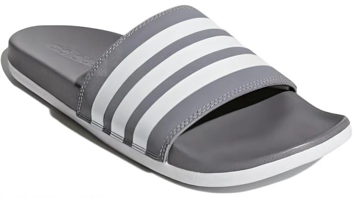 adidas Adilette Cloudfoam 休閒運動拖鞋 灰白 Lookbook adidas Adilette Cloudfoam 休閒運動拖鞋 灰白