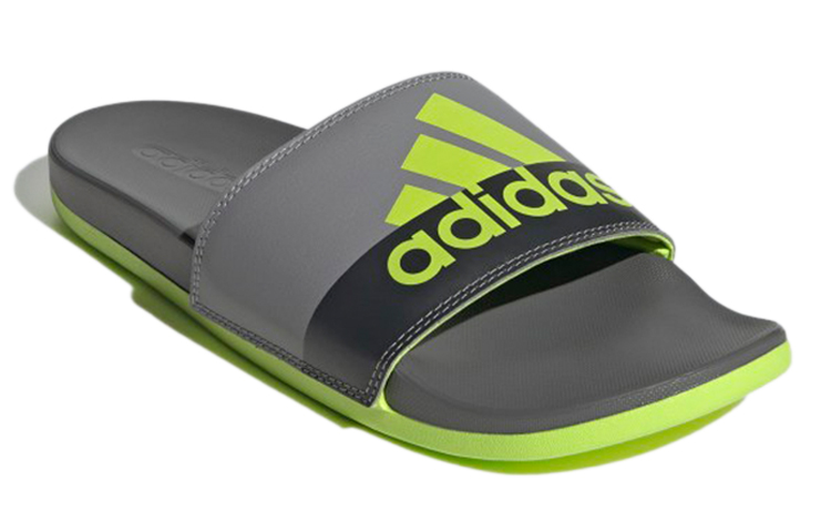 Lookbook adidas Adilette Comfort Slide 'Grey Semi Solar Slime' GV9715