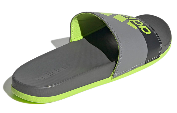 Shop adidas Adilette Comfort Slide 'Grey Semi Solar Slime' GV9715