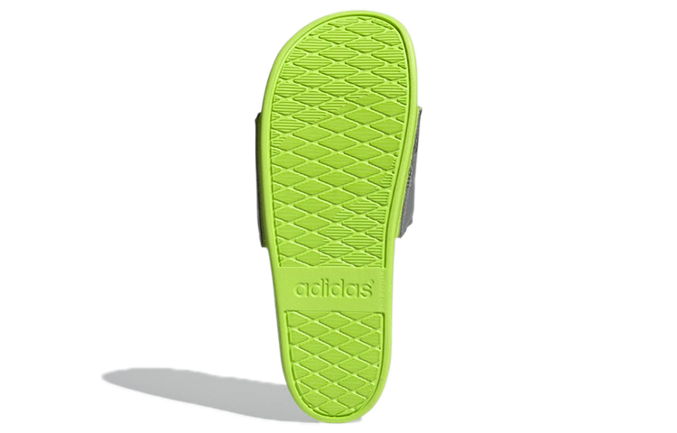 Details for adidas Adilette Comfort Slide 'Grey Semi Solar Slime' GV9715