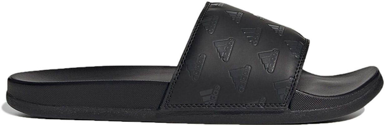 adidas Adilette Comfort Slide 'Repeat Logo - Black' GV9736 Order adidas Adilette Comfort Slide 'Repeat Logo - Black' GV9736