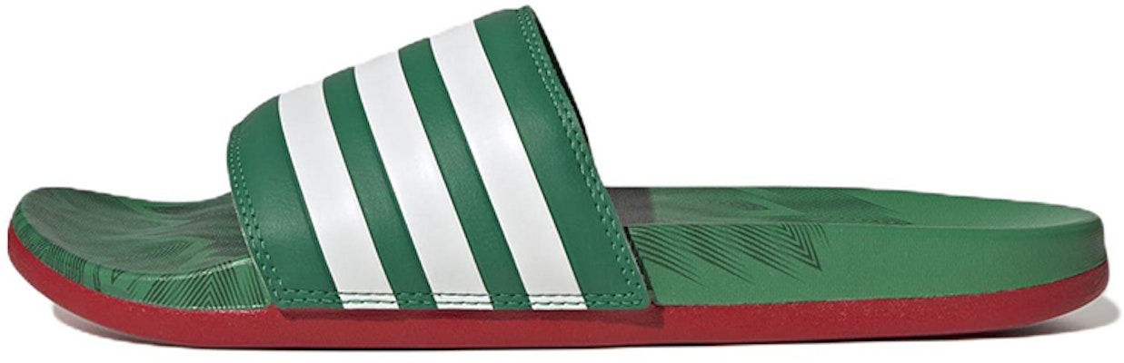 adidas Adilette Comfort Slide 'Vivid Green Scarlet' GX7221 Buy adidas Adilette Comfort Slide 'Vivid Green Scarlet' GX7221