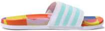 Order adidas Adilette Comfort Badeschlappen ''Weiß Clear Aqua'' GX7220