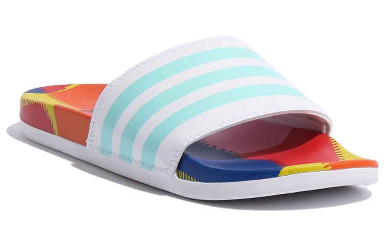 Lookbook adidas Adilette Comfort Badeschlappen ''Weiß Clear Aqua'' GX7220