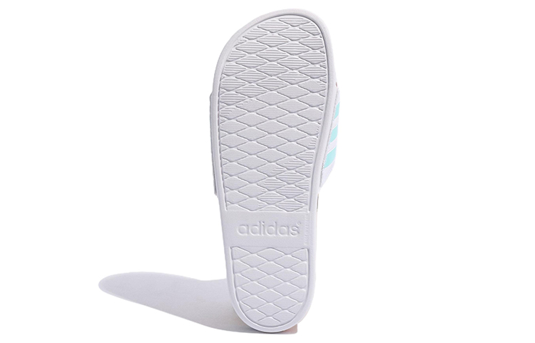 Details for adidas Adilette Comfort Badeschlappen ''Weiß Clear Aqua'' GX7220