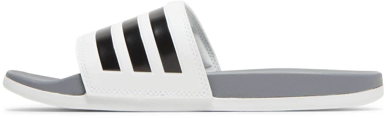 adidas Adilette Comfort Slide 'White Grey' GZ5895 Lookbook adidas Adilette Comfort Slide 'White Grey' GZ5895