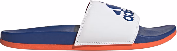 adidas Adilette Comfort Slide 'White Royal Blue Solar Red' GV9695 adidas Adilette Comfort Slide 'White Royal Blue Solar Red' GV9695