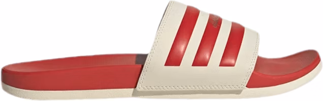 adidas Adilette Comfort Slide 'Wonder White Vivid Red' GW8755 adidas Adilette Comfort Slide 'Wonder White Vivid Red' GW8755