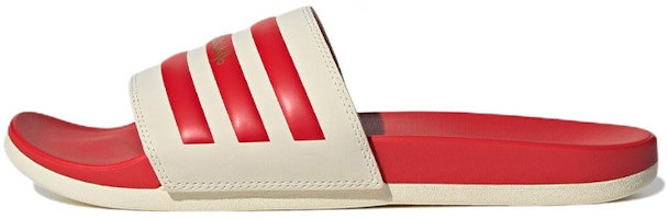 adidas Adilette Comfort Slide 'Wonder White Vivid Red' GW8755 adidas Adilette Comfort Slide 'Wonder White Vivid Red' GW8755