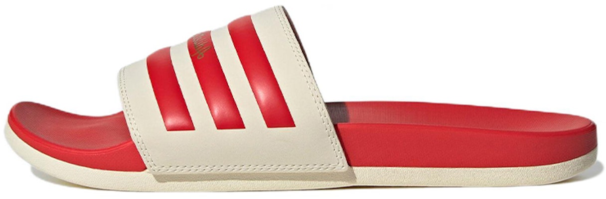 adidas Adilette Comfort Slide 'Wonder White Vivid Red' GW8755 Buy adidas Adilette Comfort Slide 'Wonder White Vivid Red' GW8755