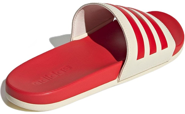 adidas Adilette Comfort Slide 'Wonder White Vivid Red' GW8755 Shop adidas Adilette Comfort Slide 'Wonder White Vivid Red' GW8755