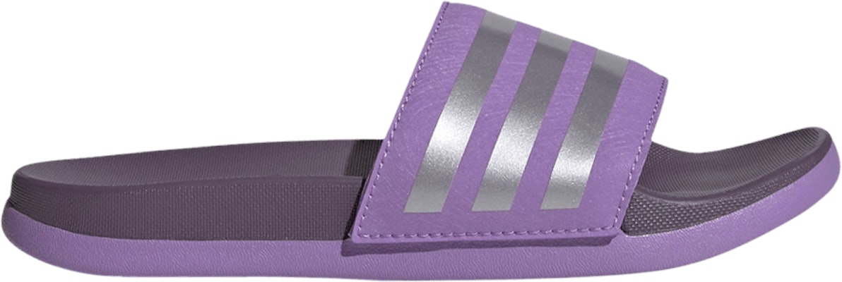 (Grade School) adidas Adilette Comfort Slide J 'Violet Fusion Matte Silver' IG2574 Buy (Grade School) adidas Adilette Comfort Slide J 'Violet Fusion Matte Silver' IG2574